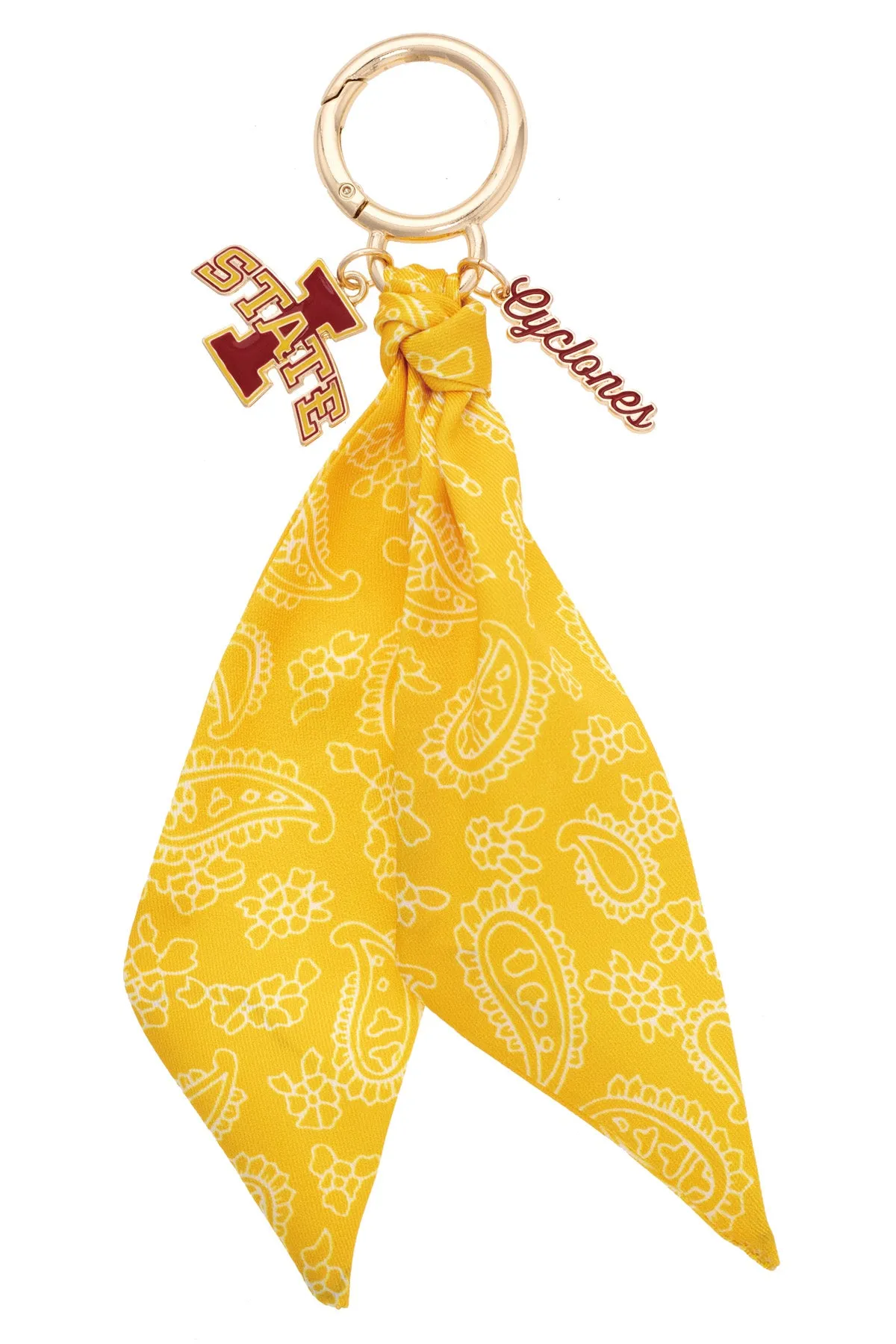 Iowa State Cyclones Logo Bandana Bag Charm sold by Canvas Style
