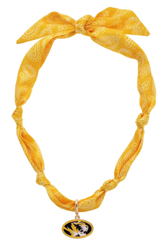 Missouri Tigers Logo Bandana Scarf Necklace sold by Canvas Style