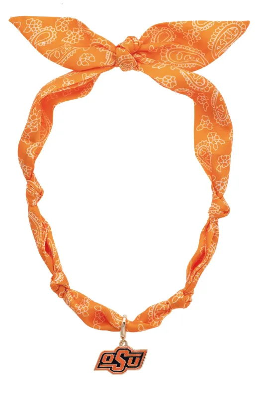 Oklahoma State Cowboys Logo Bandana Scarf Necklace sold by Canvas Style