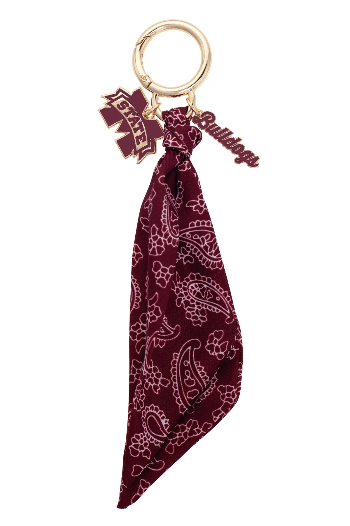 Mississippi State Bulldogs Logo Bandana Bag Charm sold by Canvas Style