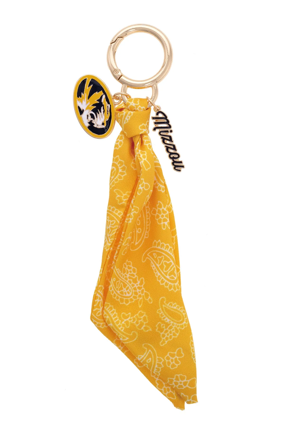 Missouri Tigers Logo Bandana Bag Charm sold by Canvas Style