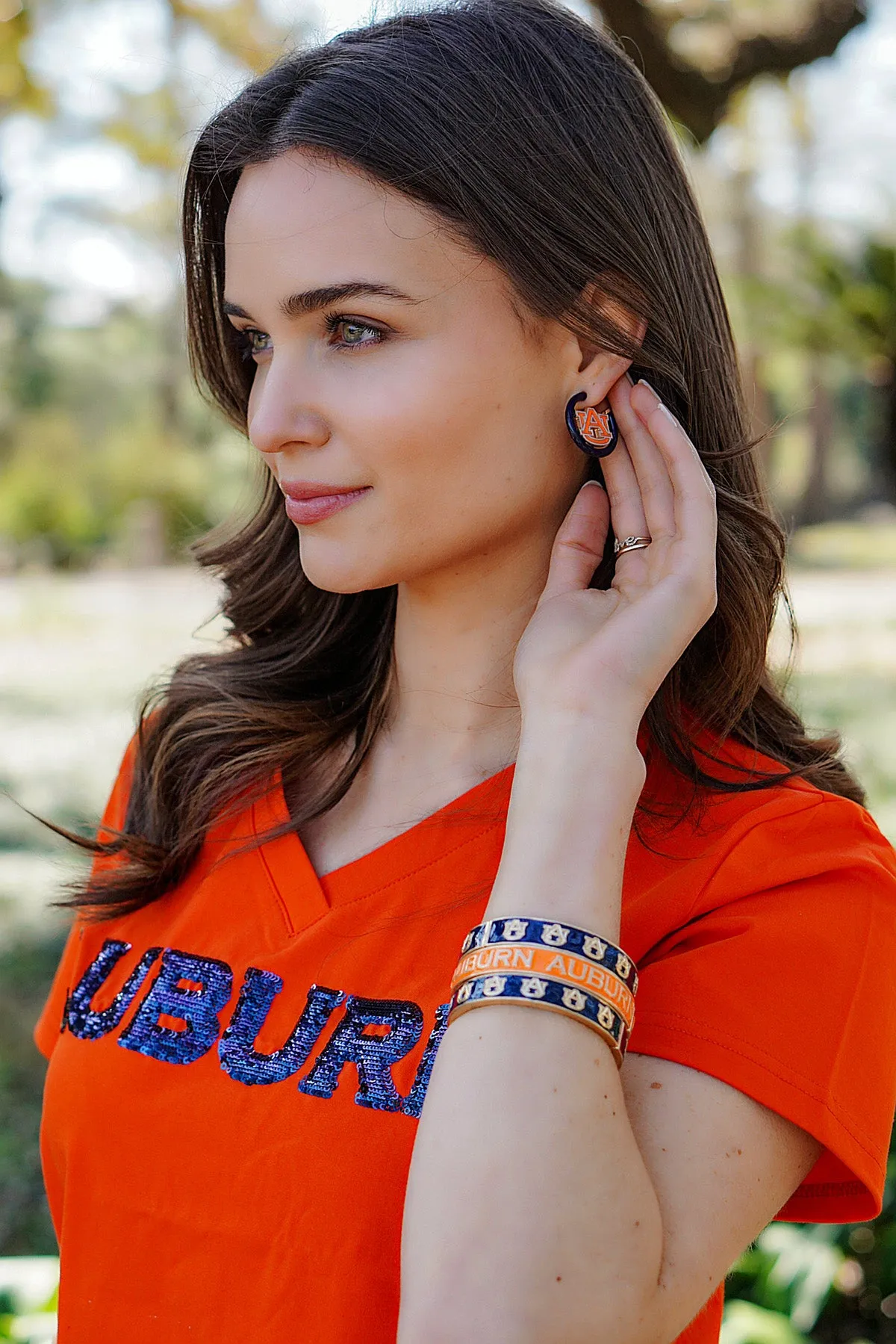 Auburn Tigers Enamel Hinge Bangle - FINAL SALE sold by Canvas Style product image thumbnail 2