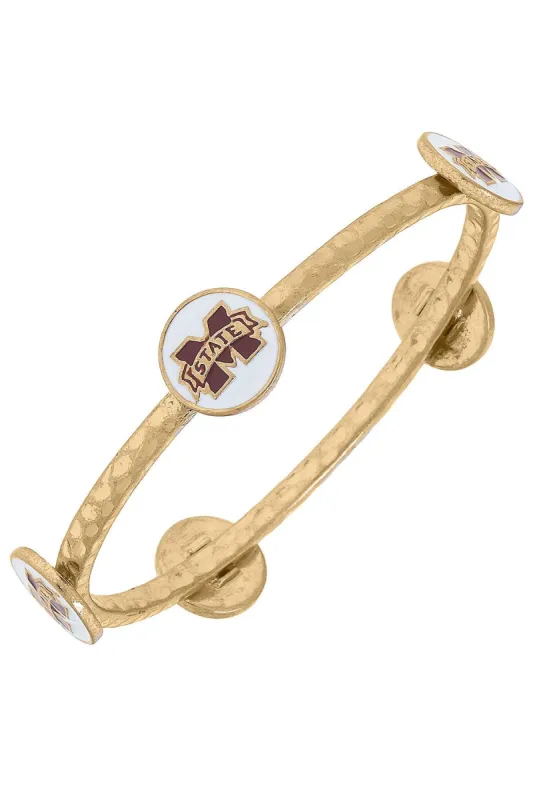Mississippi State Bulldogs Enamel Claudia Bangle - FINAL SALE sold by Canvas Style