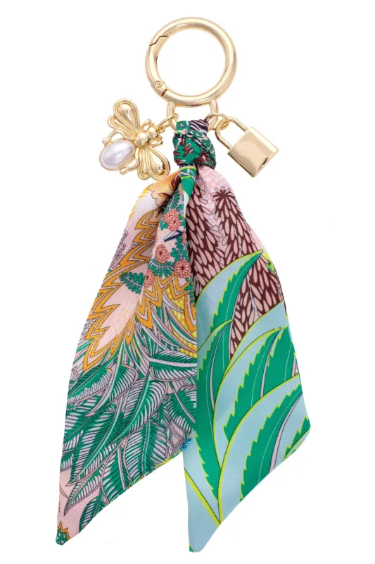 Patricia Pearl Bumble Bee Scarf Bag Charm in Multi sold by Canvas Style