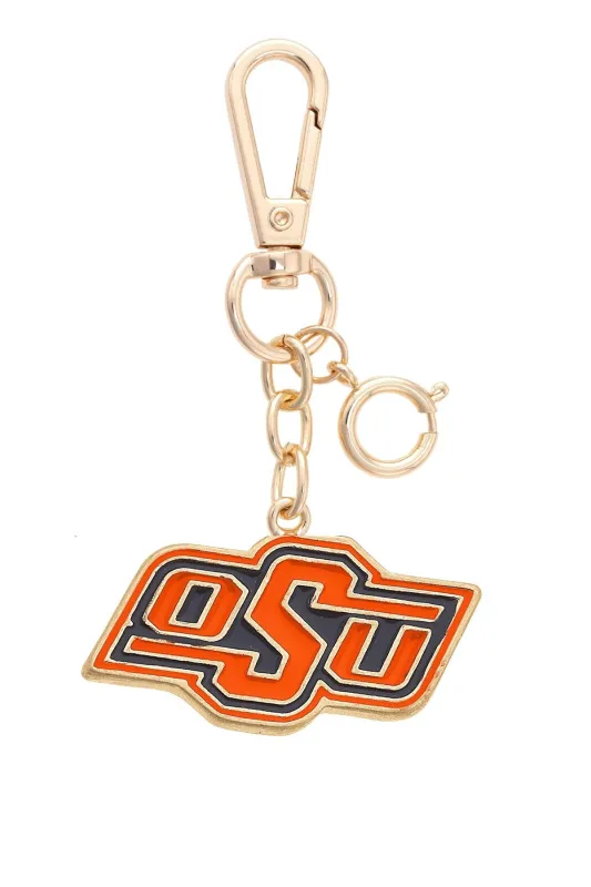 Oklahoma State Cowboys Enamel Logo Bag Charm sold by Canvas Style