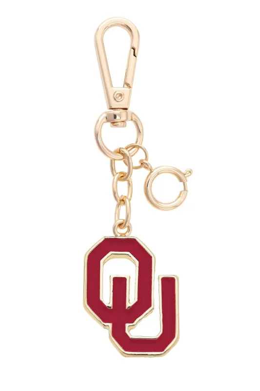 Oklahoma Sooners Enamel Logo Bag Charm sold by Canvas Style