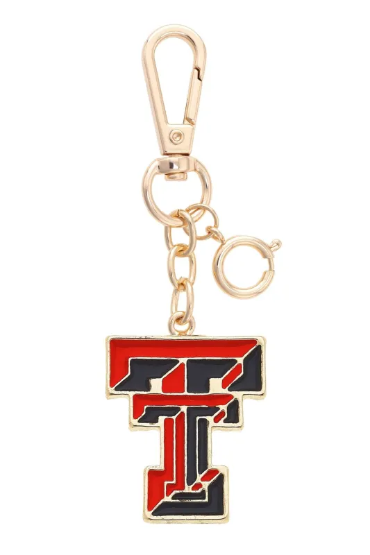 Texas Tech Red Raiders Enamel Logo Bag Charm sold by Canvas Style