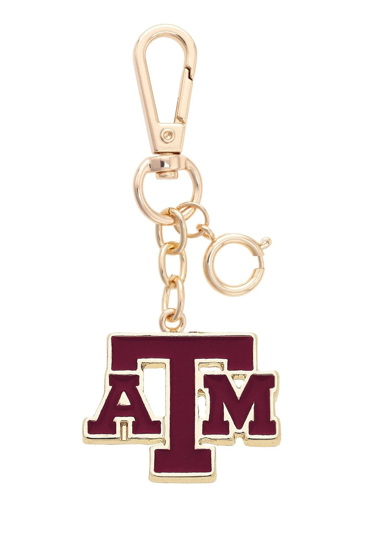 Texas A&M Aggies Enamel Logo Bag Charm sold by Canvas Style