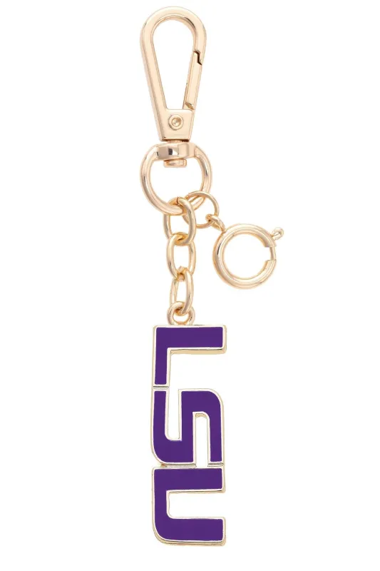 LSU Tigers Enamel Logo Bag Charm sold by Canvas Style