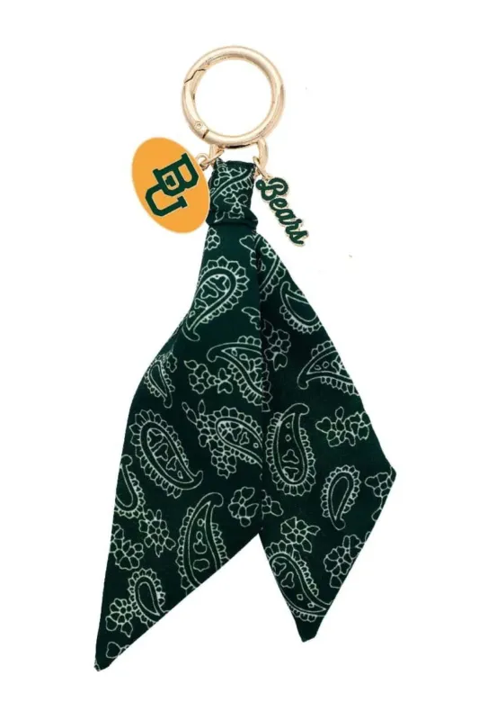 Baylor Bears Logo Bandana Bag Charm sold by Canvas Style