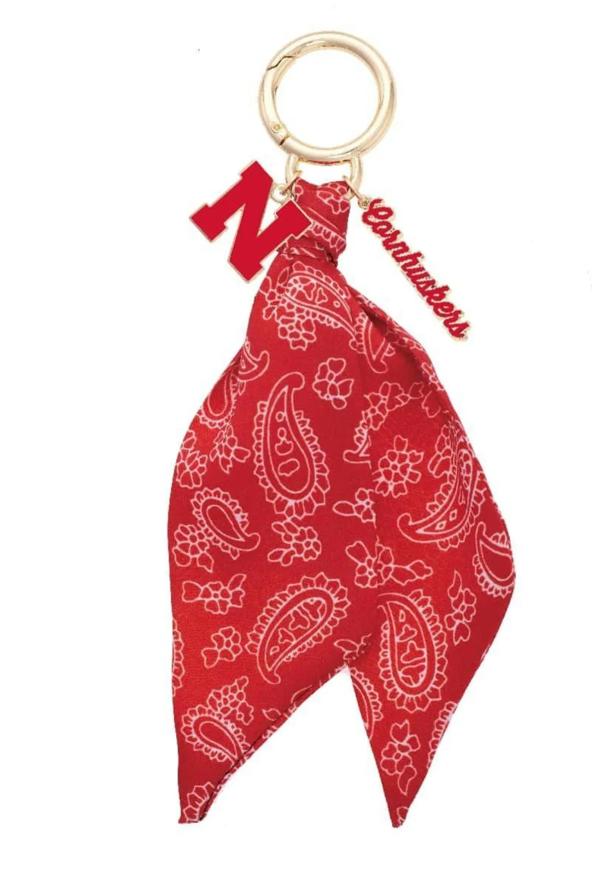 Nebraska Cornhuskers Logo Bandana Bag Charm sold by Canvas Style