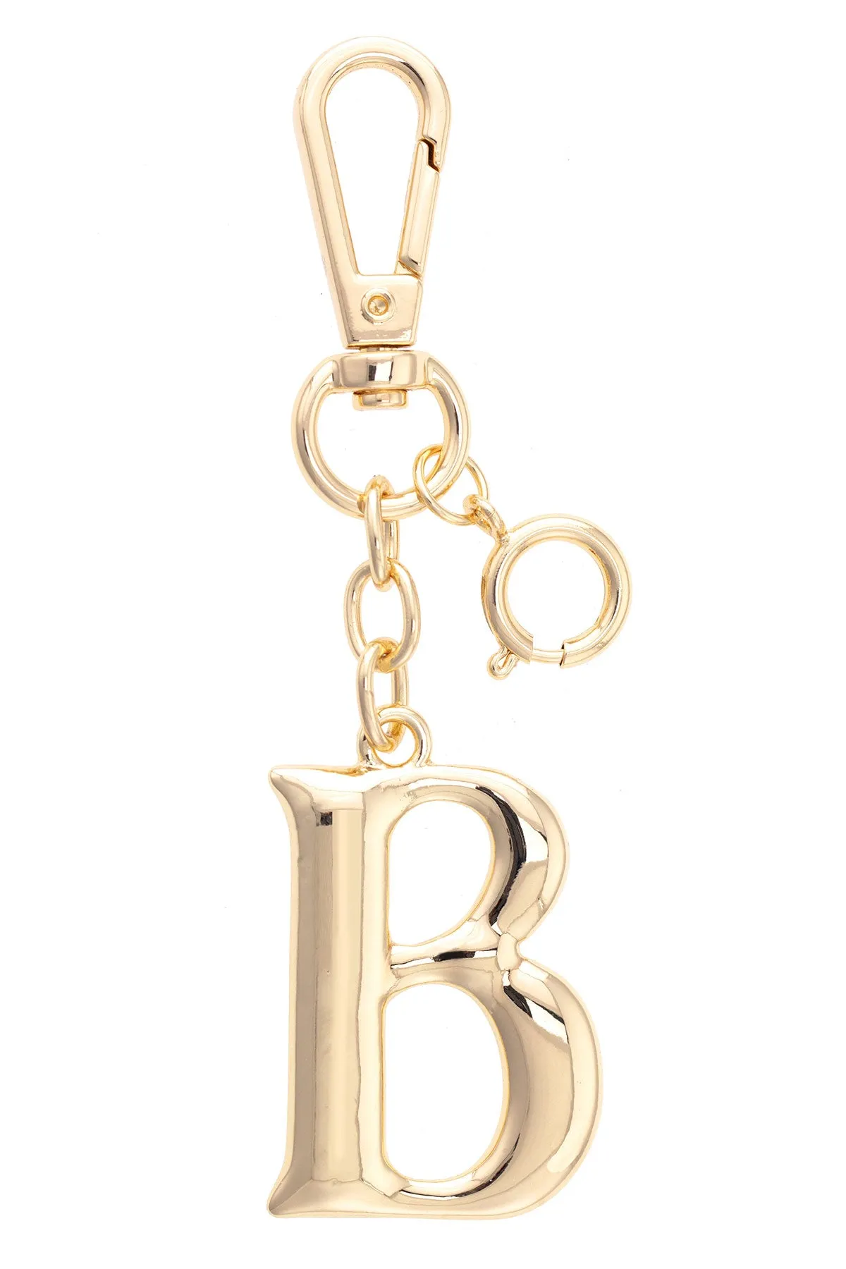 Letter Initial Bag Charm in Shiny Gold sold by Canvas Style product image thumbnail 3