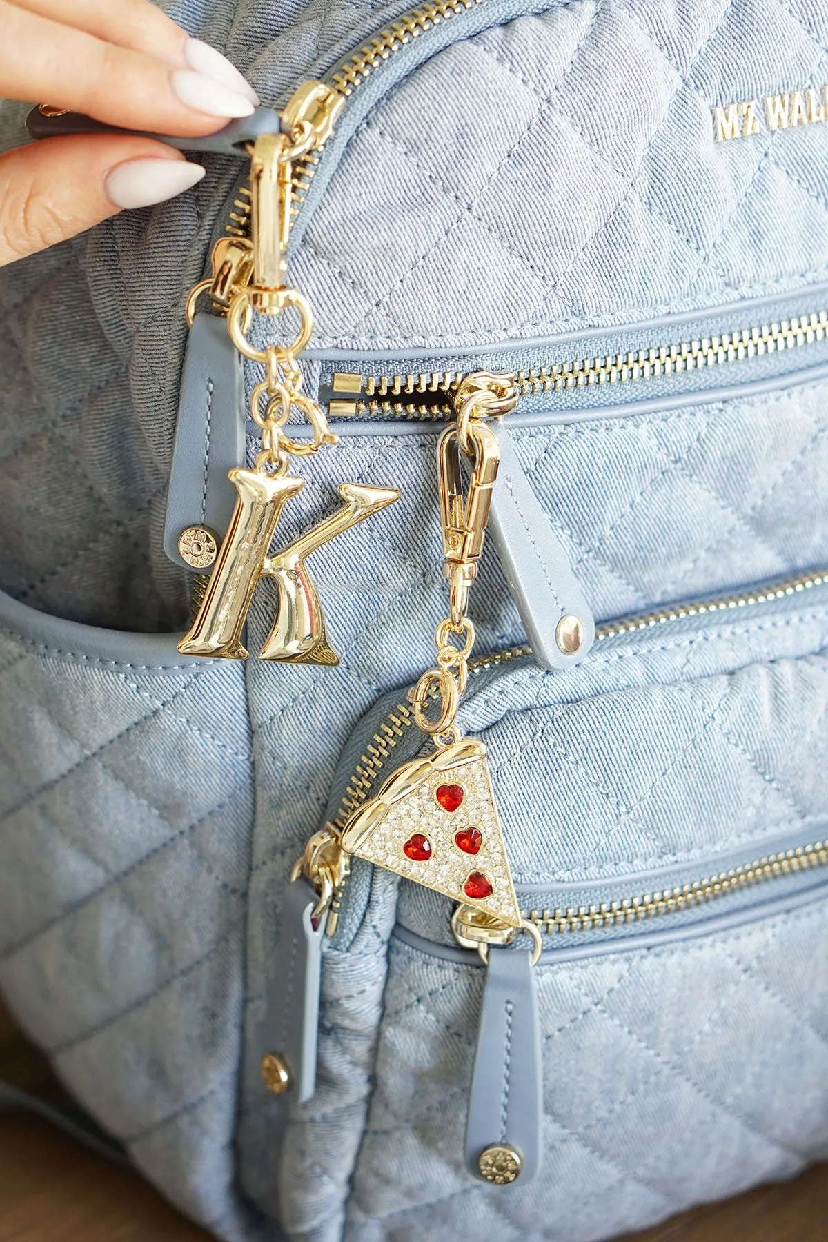 Letter Initial Bag Charm in Shiny Gold sold by Canvas Style product image thumbnail 2