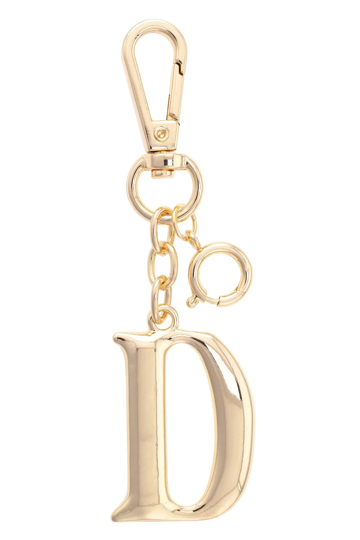 Letter Initial Bag Charm in Shiny Gold sold by Canvas Style product image thumbnail 5