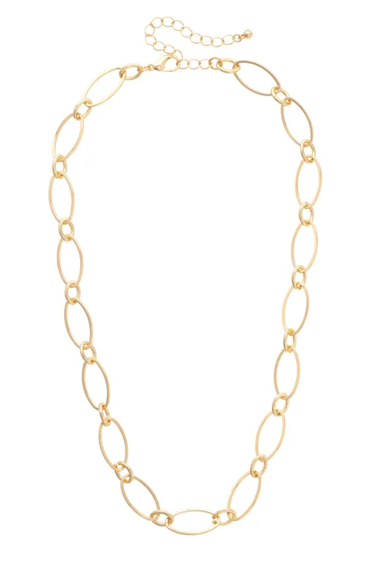 Robyn Dainty Oval Link Pendant Necklace Base sold by Canvas Style