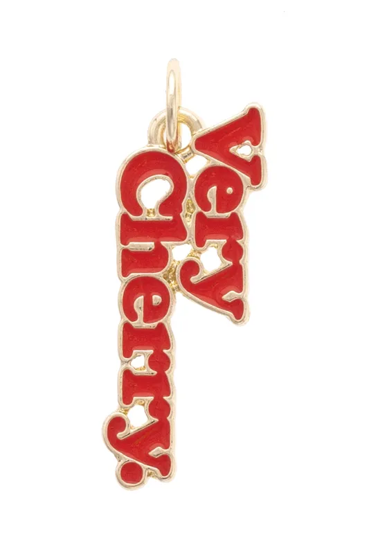 Very Cherry Charm in Red sold by Canvas Style