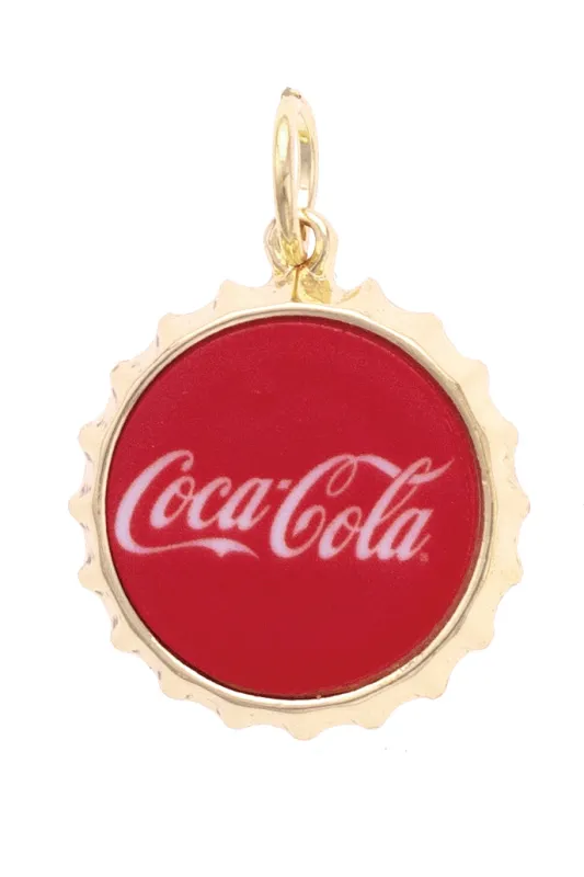 Coca-Cola Bottle Cap Charm in Red sold by Canvas Style