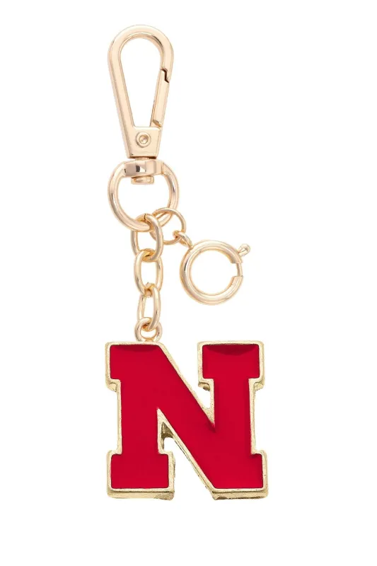 Nebraska Cornhuskers Enamel Logo Bag Charm sold by Canvas Style