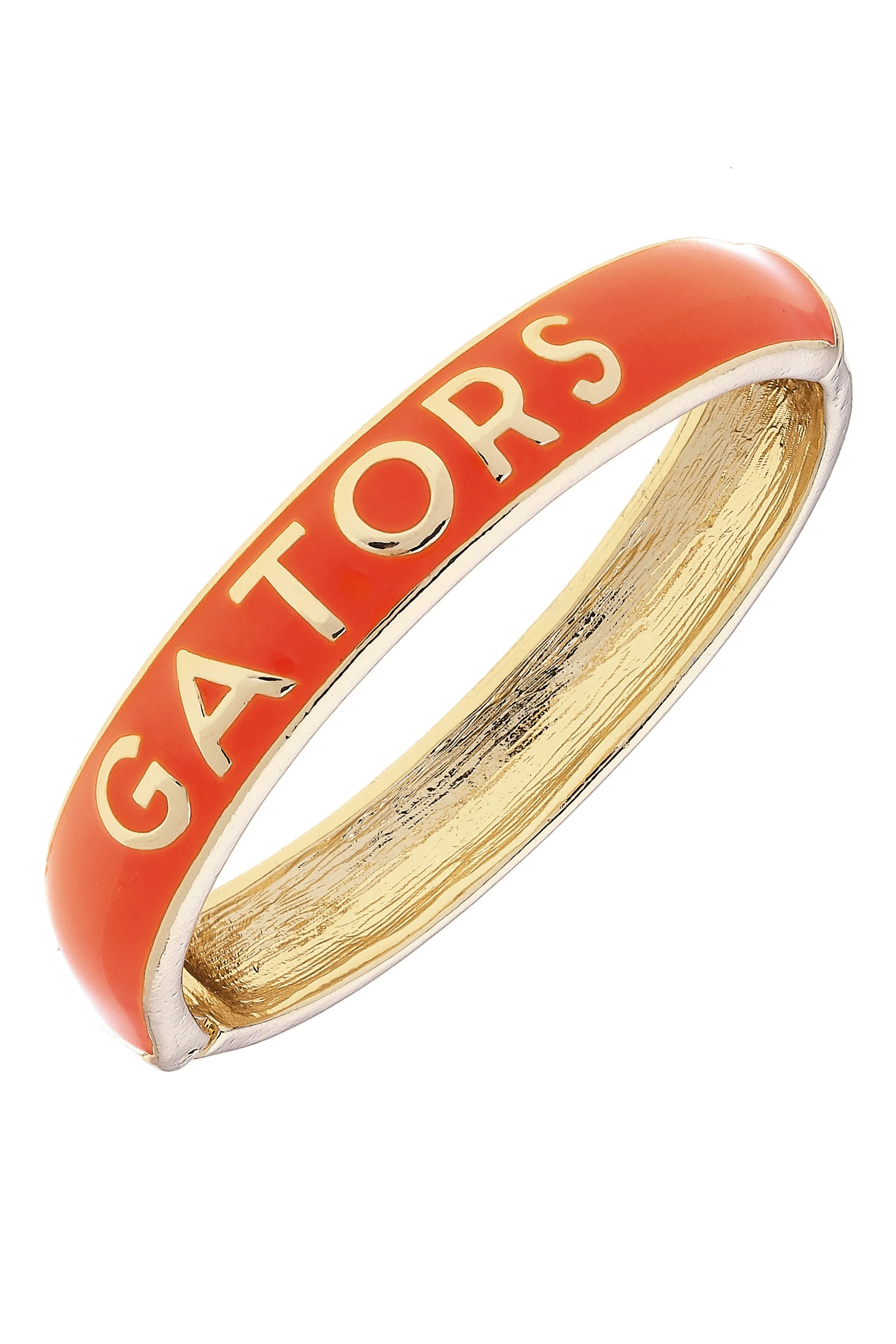 Florida Gators Sculpted Enamel Hinge Bangle in Orange sold by Canvas Style