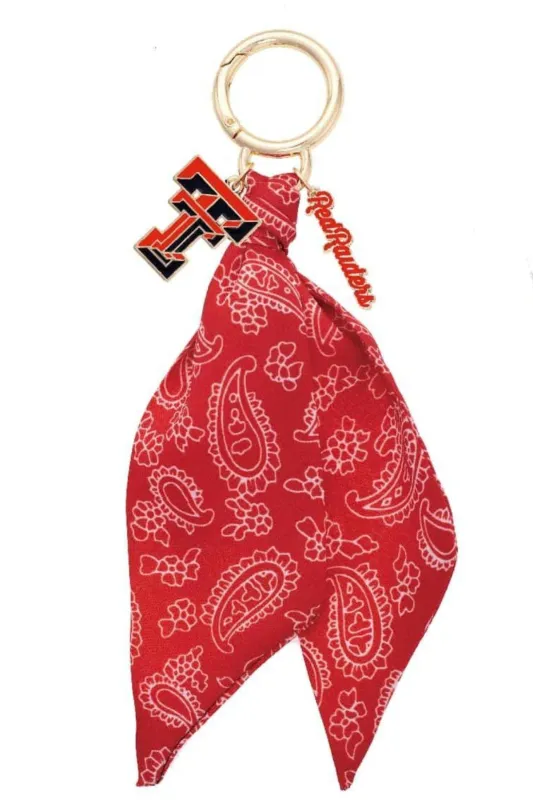 Texas Tech Red Raiders Logo Bandana Bag Charm sold by Canvas Style