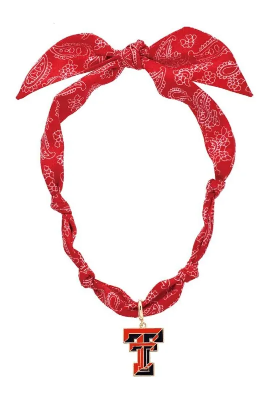 Texas Tech Red Raiders Logo Bandana Scarf Necklace sold by Canvas Style