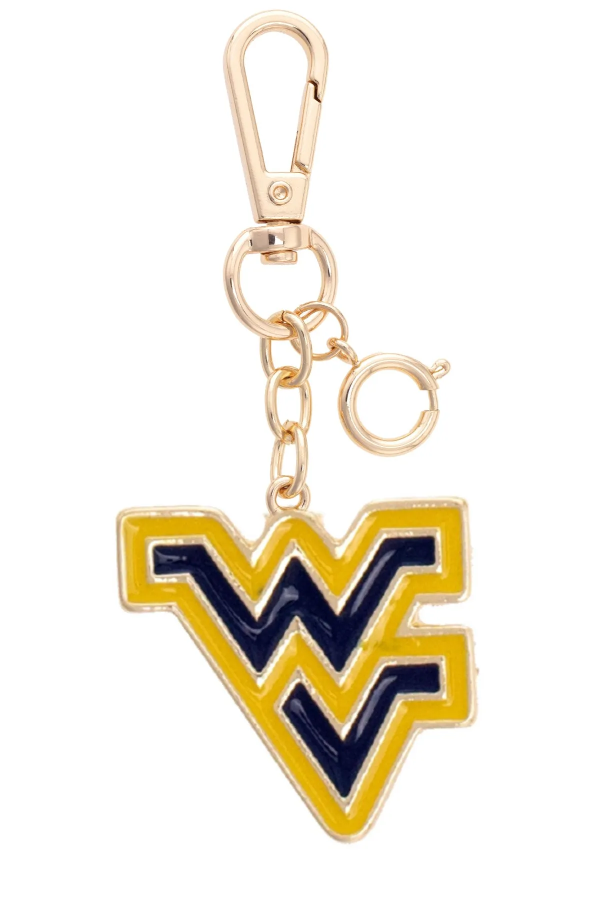 West Virginia Mountaineers Enamel Logo Bag Charm sold by Canvas Style