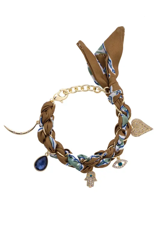 Winnie Scarf Charm Bracelet made by Canvas Style