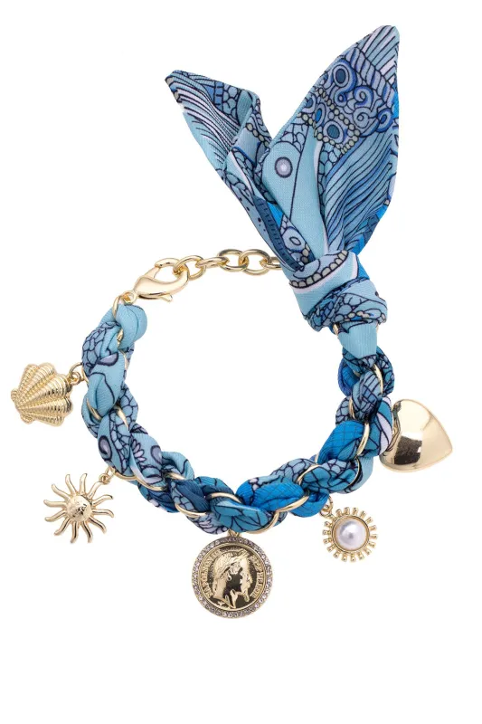 Gabby Scarf Charm Bracelet sold by Canvas Style