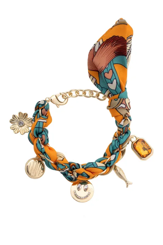 Colette Scarf Charm Bracelet sold by Canvas Style