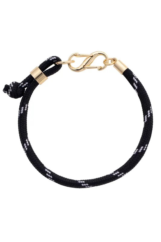 Nealey Carabiner Paracord Bracelet in Black sold by Canvas Style