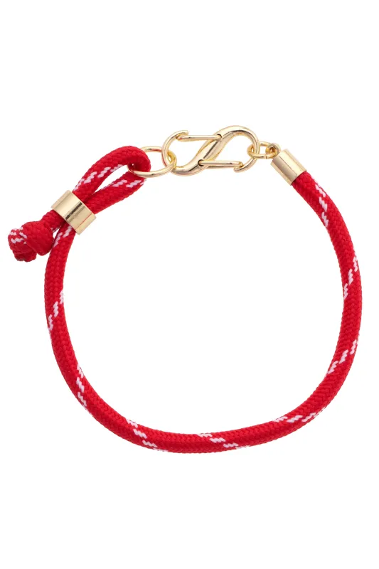 Nealey Carabiner Paracord Bracelet in Red sold by Canvas Style