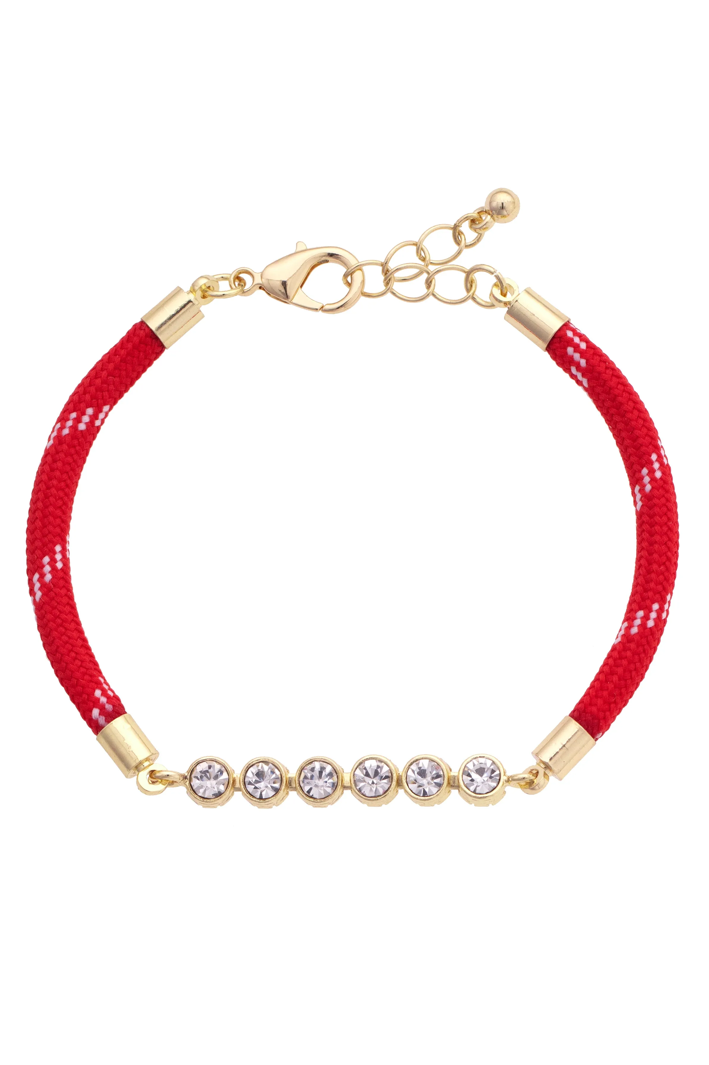 Betsy Paracord Tennis Bracelet in Red sold by Canvas Style
