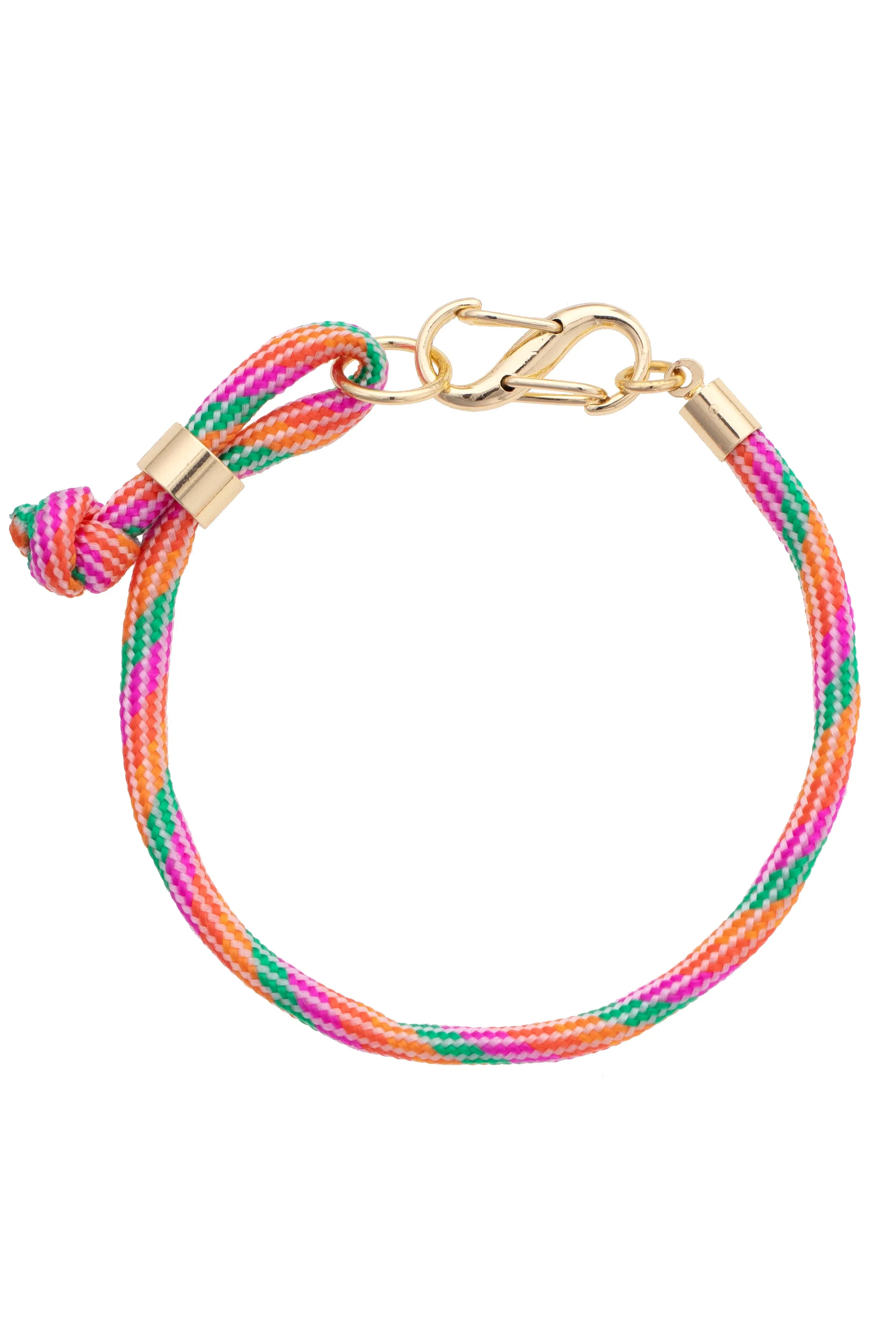 Nealey Carabiner Paracord Bracelet in Pink Multi sold by Canvas Style