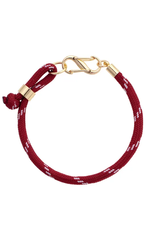 Nealey Carabiner Paracord Bracelet in Crimson sold by Canvas Style