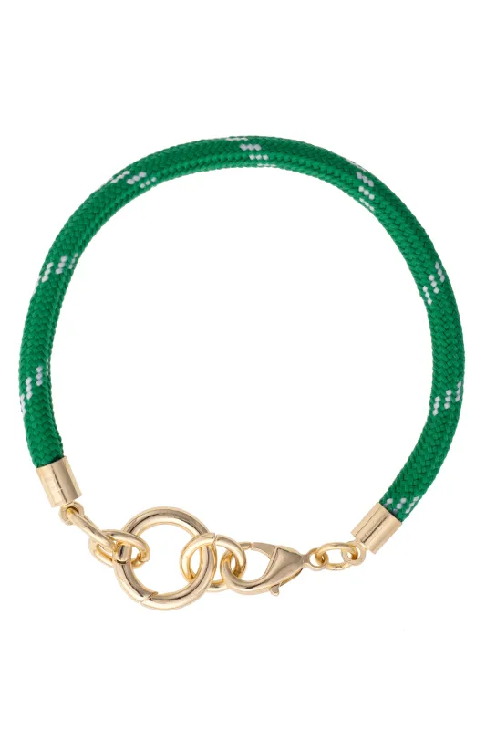 Goldie Paracord Charm Bracelet Base in Kelly Green sold by Canvas Style