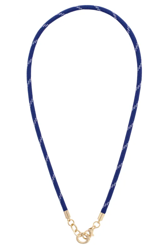 Goldie Paracord Charm Necklace Base in Blue sold by Canvas Style