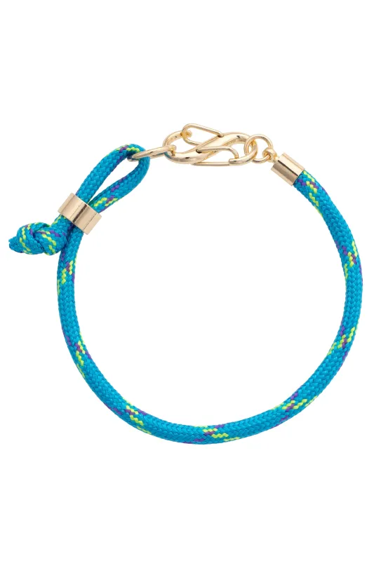 Nealey Carabiner Paracord Bracelet in Teal Multi sold by Canvas Style