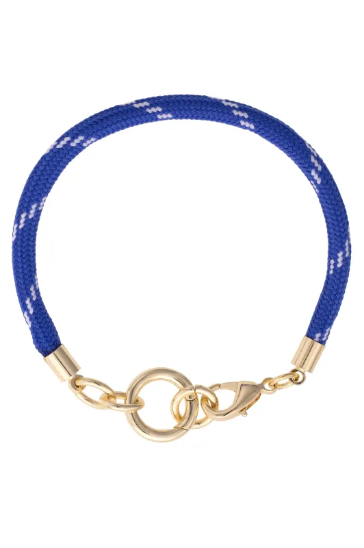 Goldie Paracord Charm Bracelet Base in Blue sold by Canvas Style