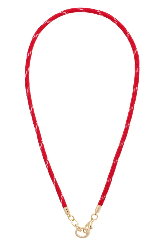 Goldie Paracord Charm Necklace Base in Red sold by Canvas Style