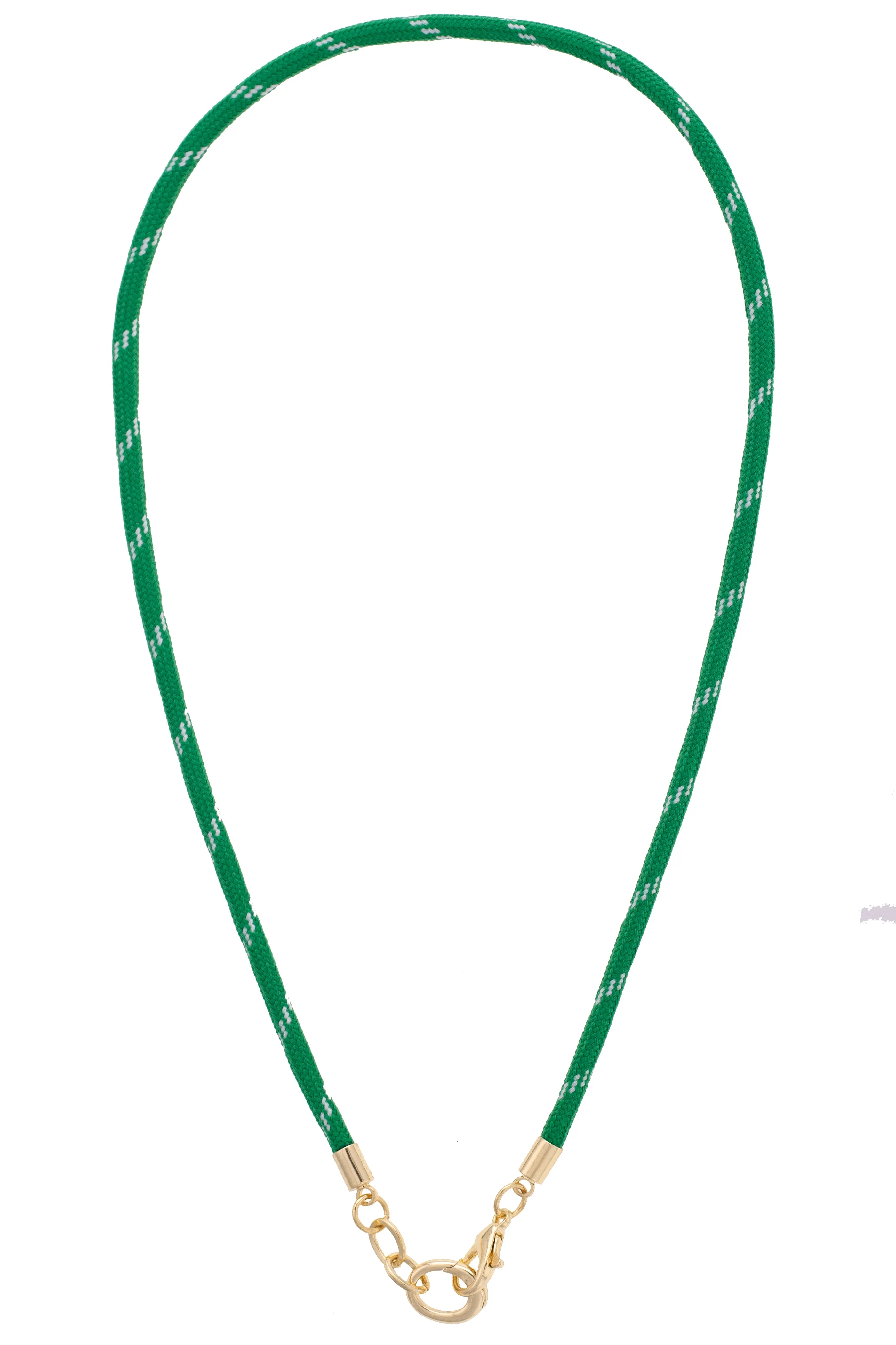 Goldie Paracord Charm Necklace Base in Kelly Green sold by Canvas Style