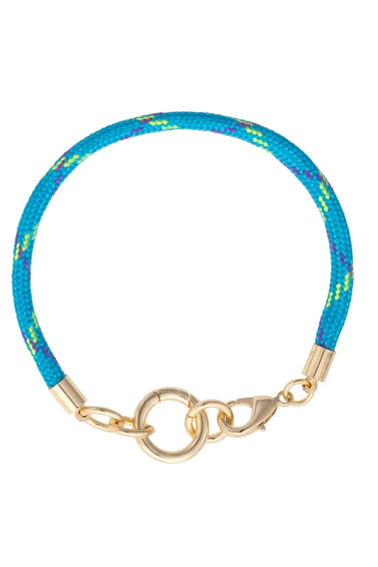 Goldie Paracord Charm Bracelet Base in Teal Multi sold by Canvas Style