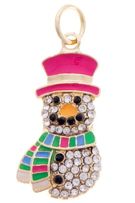 Pave Snowman Charm in Multi sold by Canvas Style