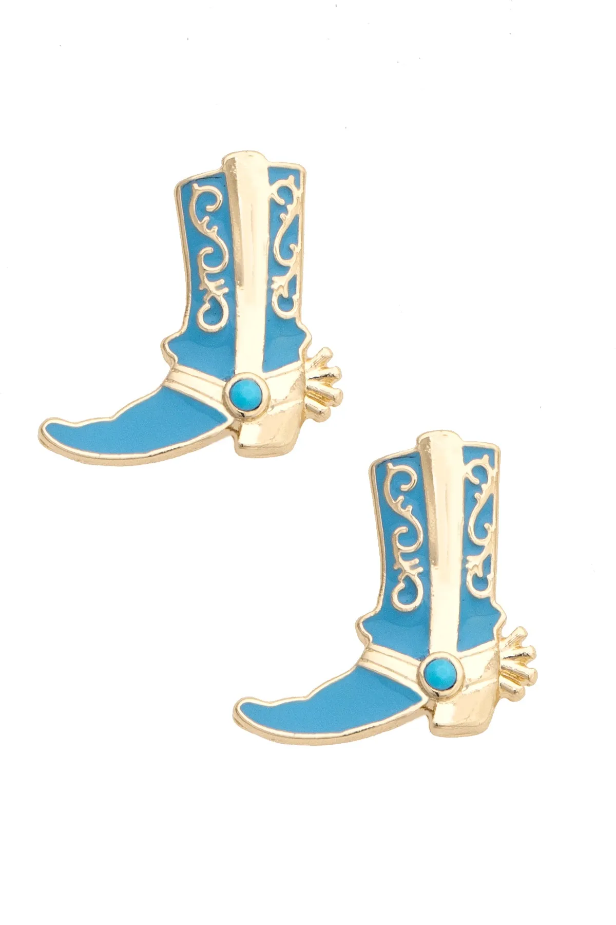 New Boot Goofin Stud Earrings in Shiny Gold sold by Canvas Style