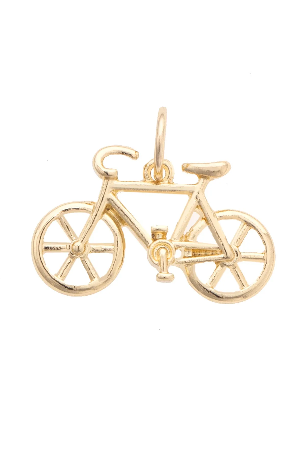 Bicycle Charm in Shiny Gold sold by Canvas Style