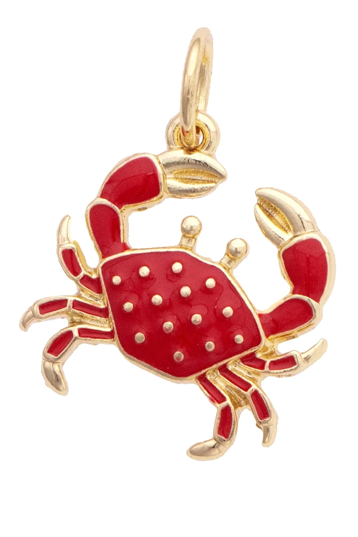 Enamel Crab Charm in Red sold by Canvas Style