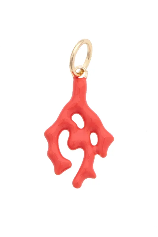 Coral Branch Charm in Pink sold by Canvas Style