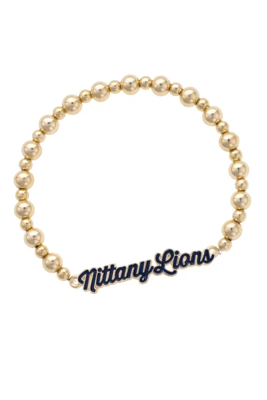 Penn State Nittany Lions Autograph Enamel Stretch Bracelet sold by Canvas Style