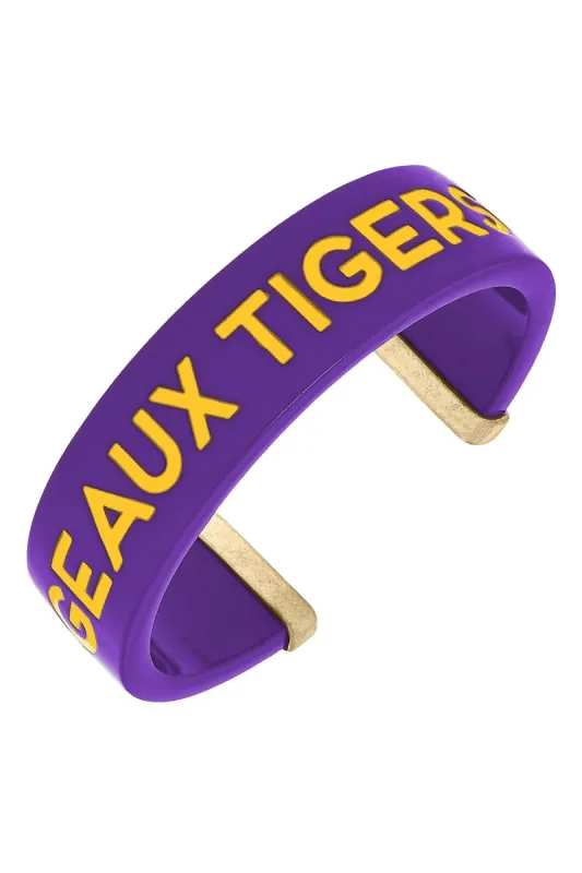 LSU Tigers Resin Cuff Bracelet sold by Canvas Style