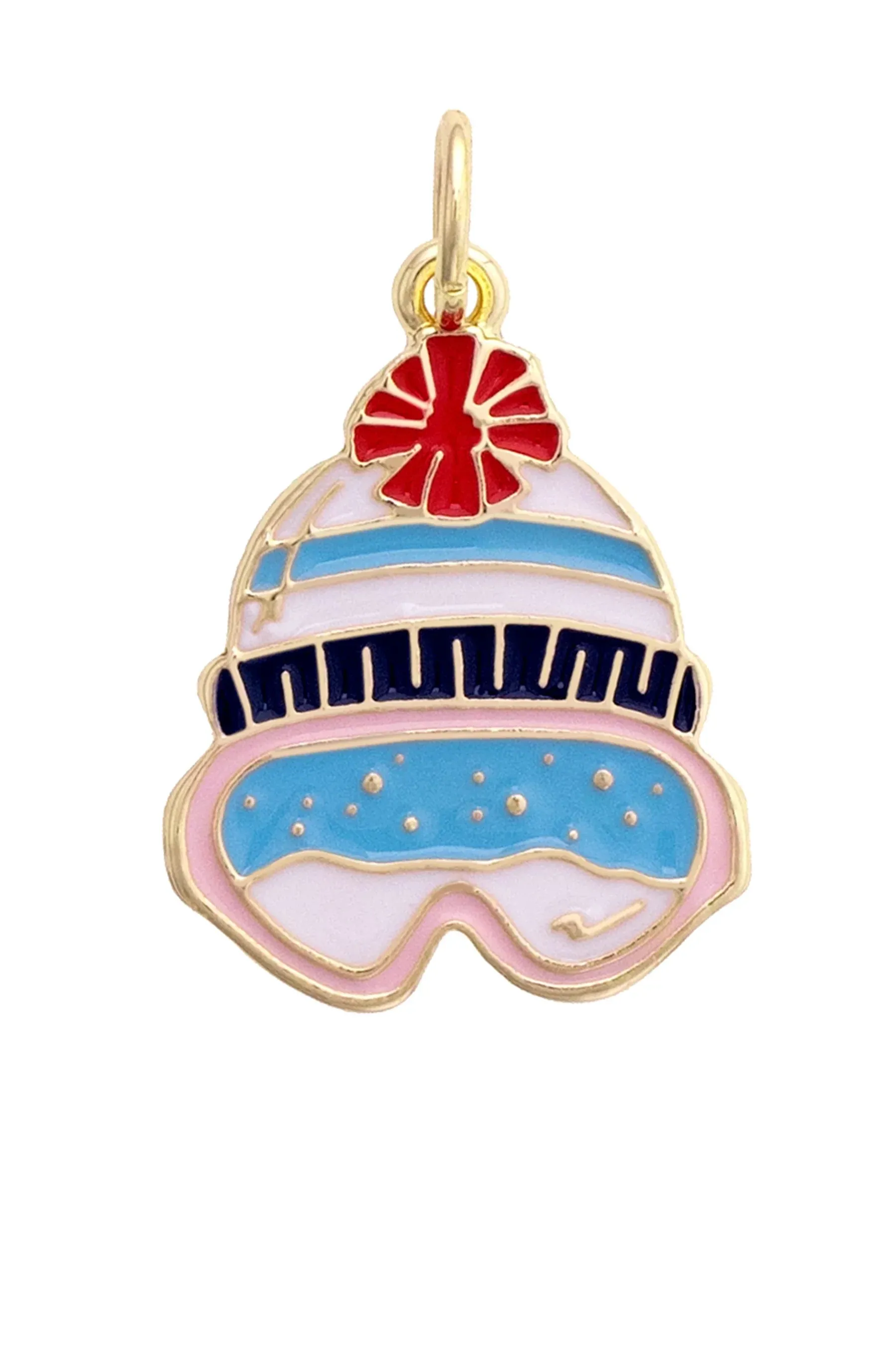 Ski Goggles Enamel Charm in Multi sold by Canvas Style
