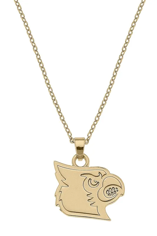 Louisville Cardinals 24K Gold Plated Pendant Necklace sold by Canvas Style